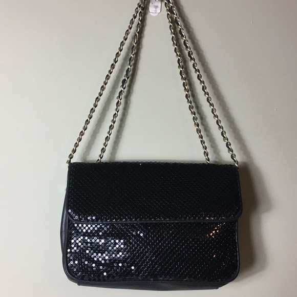 Whiting & Davis Handbags - Whiting & Davis Women's Black Shoulder Purse